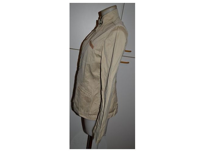 Chaqueta Fay de algodón beige talla L - vista 3