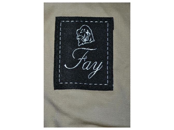 Chaqueta Fay de algodón beige talla L - vista 5