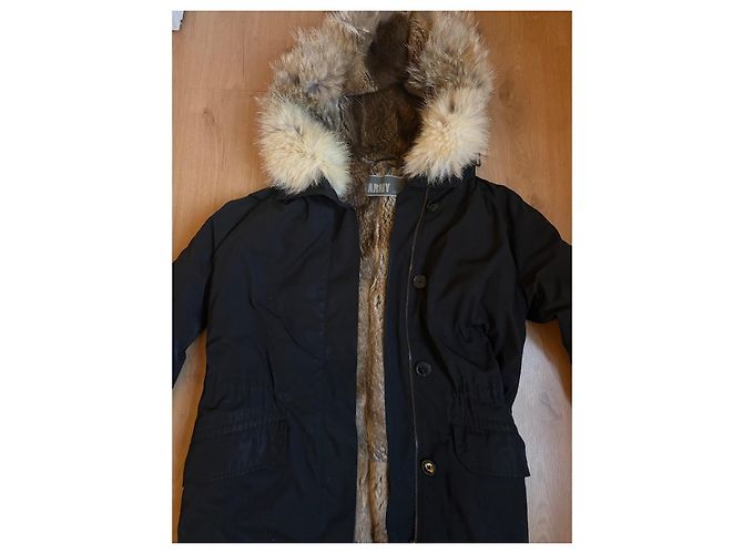 Parka Yves Salomon con Piel de Conejo y Coyote - vista 10