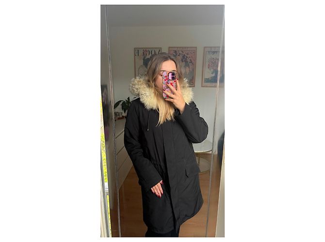 Parka Yves Salomon con Piel de Conejo y Coyote - vista 2