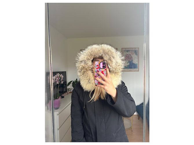 Parka Yves Salomon con Piel de Conejo y Coyote - vista 3