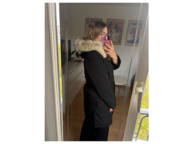 Parka Yves Salomon con Piel de Conejo y Coyote - vista 4