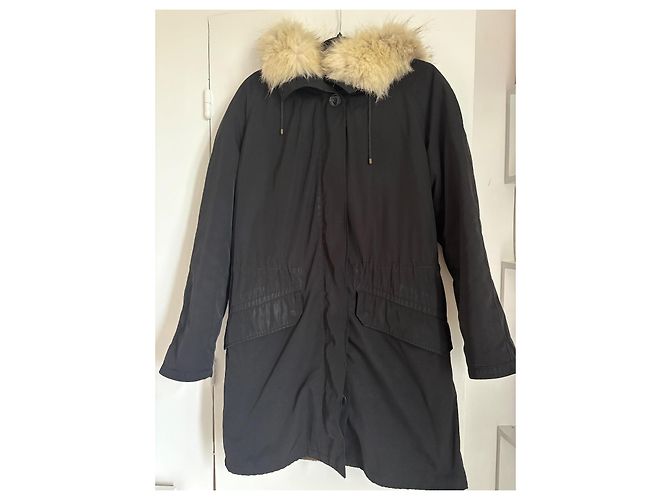 Parka Yves Salomon con Piel de Conejo y Coyote - vista 5