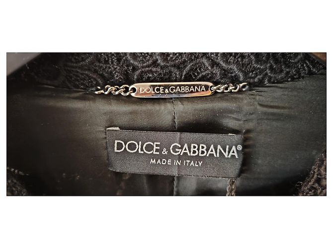 Dolce & Gabbana ABRIGO DE LANA DOLCE&GABBANA. Negro - vista 2
