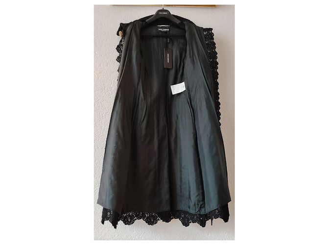 Dolce & Gabbana ABRIGO DE LANA DOLCE&GABBANA. Negro - vista 6
