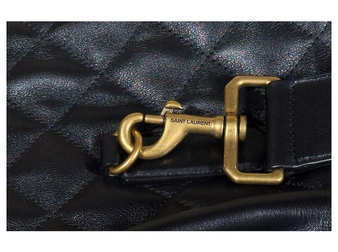 Borsa da viaggio Saint Laurent GIANT nera in pelle Nero - vista 6