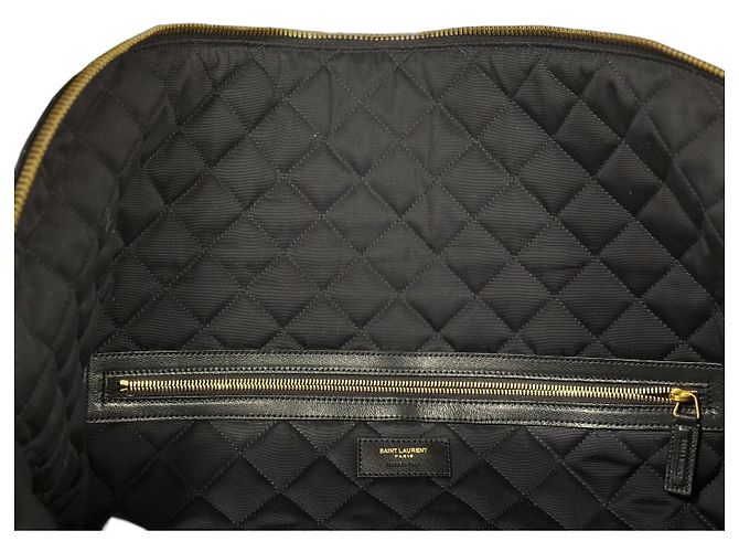 Borsa da viaggio Saint Laurent GIANT nera in pelle Nero - vista 7