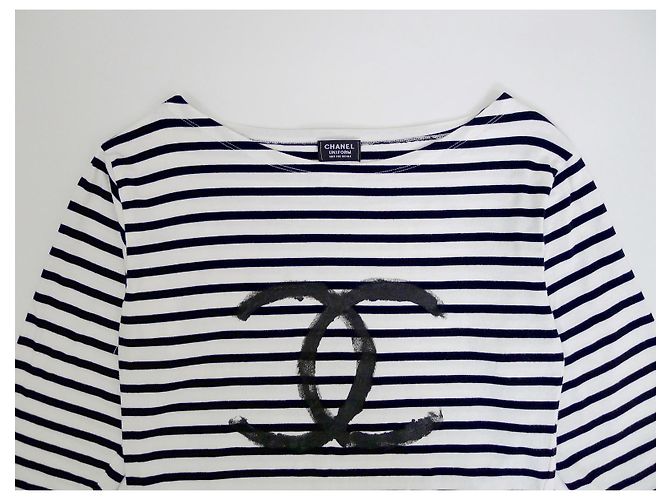 Chanel Tops Schwarz Weiß - Ansicht 3