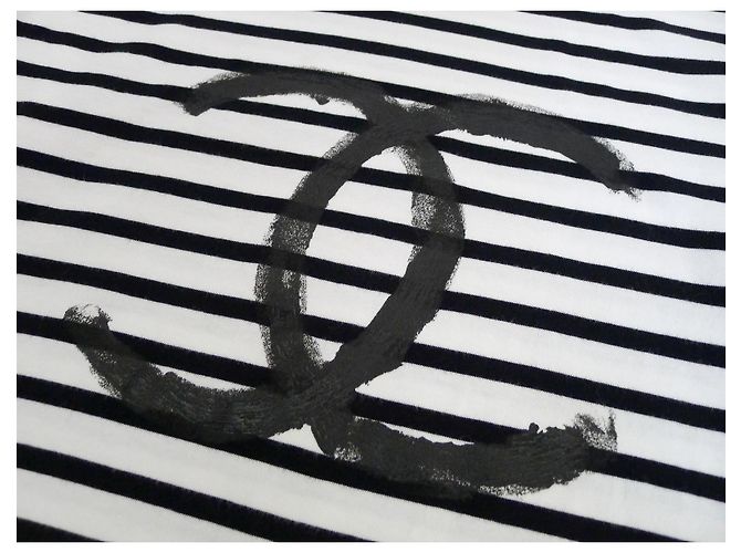 Chanel Tops Schwarz Weiß - Ansicht 5