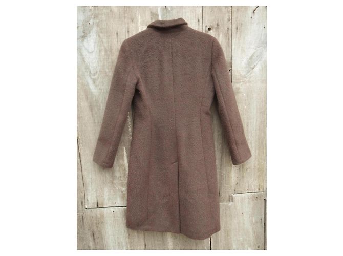 Abrigo Tara Jarmon Amelia de lana y alpaca marrón Castaño - vista 7