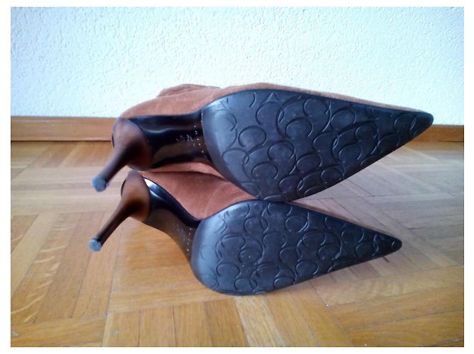 BOTAS DE CUERO CASADEI EN SCOMOSCIATA Marrón claro - vista 6