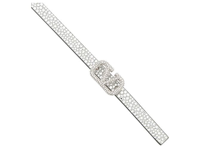 Valentino Garavani V Strass-Ledergürtel - view 4