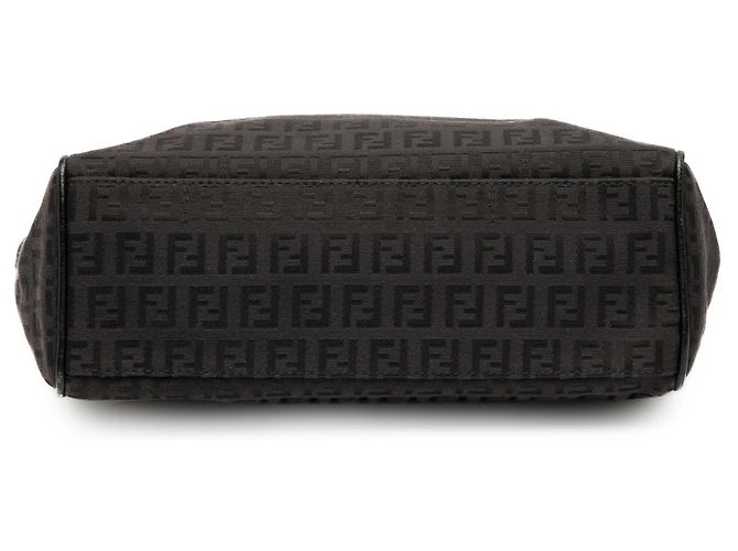 Fendi Braune Zucchino Canvas Tote Dunkelbraun - Ansicht 3
