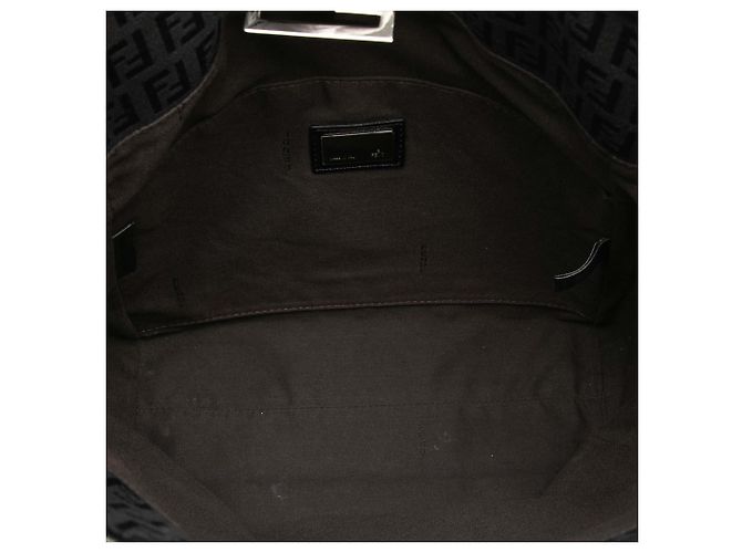 Fendi Braune Zucchino Canvas Tote Dunkelbraun - Ansicht 4