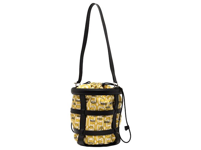 Borsa Musardine in seta gialla ed Epsom Hermès Giallo - vista 2