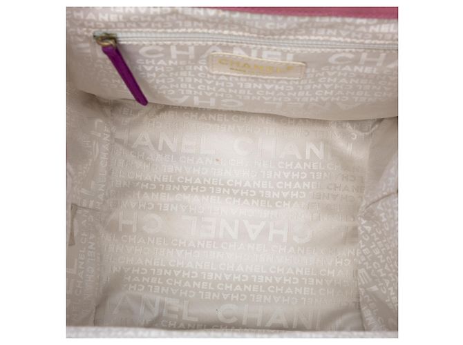 Chanel Pink Canvas Square Stitch Tote - Ansicht 4