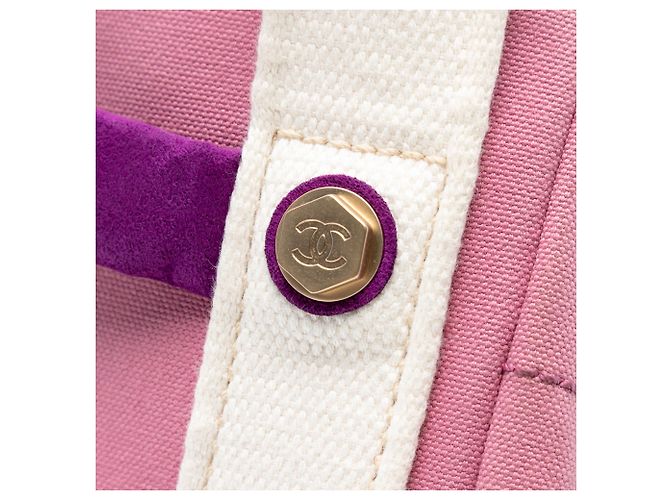 Chanel Pink Canvas Square Stitch Tote - Ansicht 6
