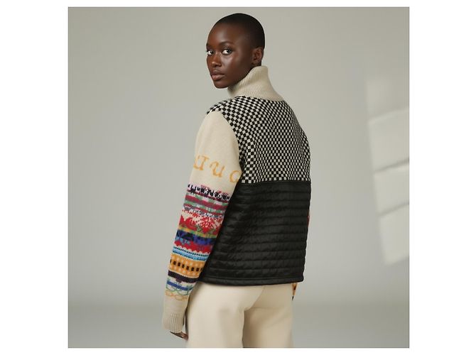 Miu Miu Wolljacke Schwarz Weiß Kariert - Ansicht 4
