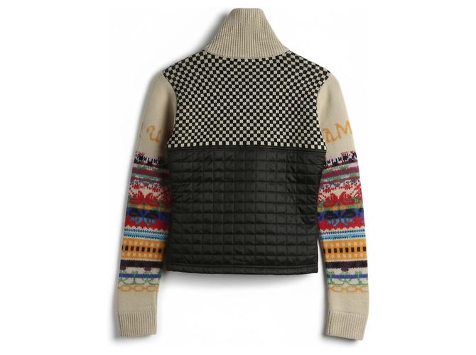 Miu Miu Wolljacke Schwarz Weiß Kariert - Ansicht 8