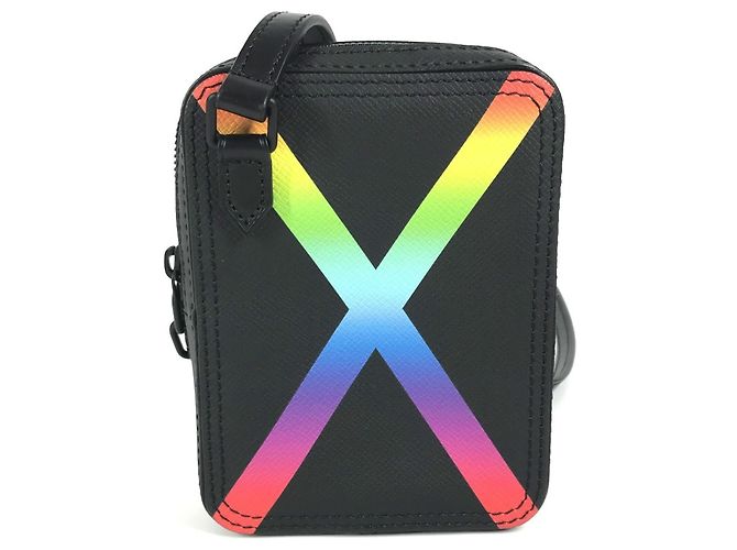 Pochette Messenger Danube Rainbow Taiga Louis Vuitton Nero Multicolore - vista 2