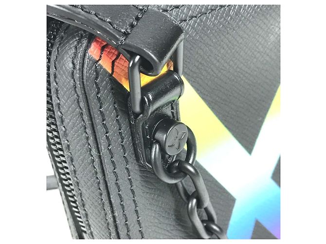 Pochette Messenger Danube Rainbow Taiga Louis Vuitton Nero Multicolore - vista 7