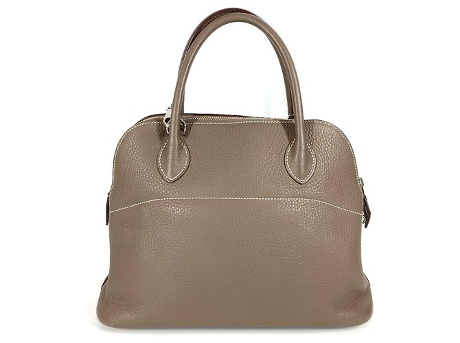 Borsa Hermès Bolide 31 in grigio Etoupe Marrone Taupe - vista 2
