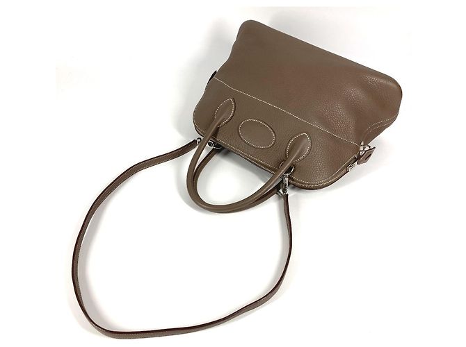 Borsa Hermès Bolide 31 in grigio Etoupe Marrone Taupe - vista 8