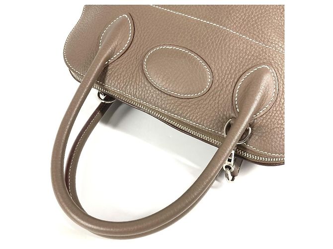 Borsa Hermès Bolide 31 in grigio Etoupe Marrone Taupe - vista 9