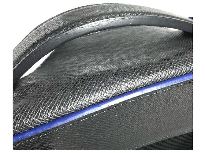Borsa a tracolla Anton in Taiga di Louis Vuitton Nero Blu Multicolore Grigio - vista 15