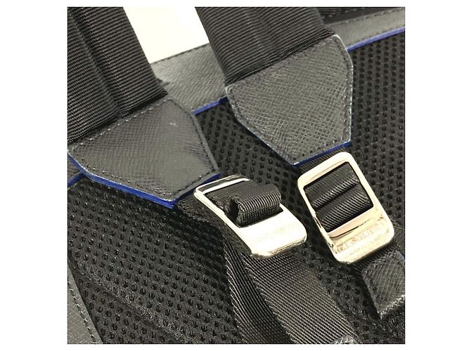 Borsa a tracolla Anton in Taiga di Louis Vuitton Nero Blu Multicolore Grigio - vista 16
