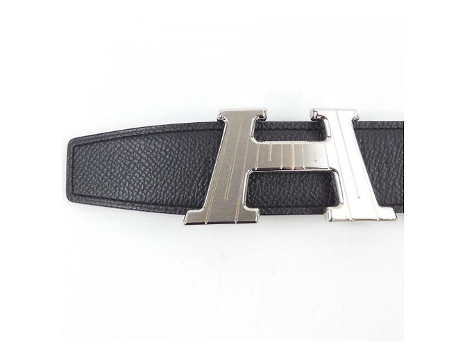 H Takeoff 32mm Wendegürtel von Hermès Schwarz - Ansicht 2