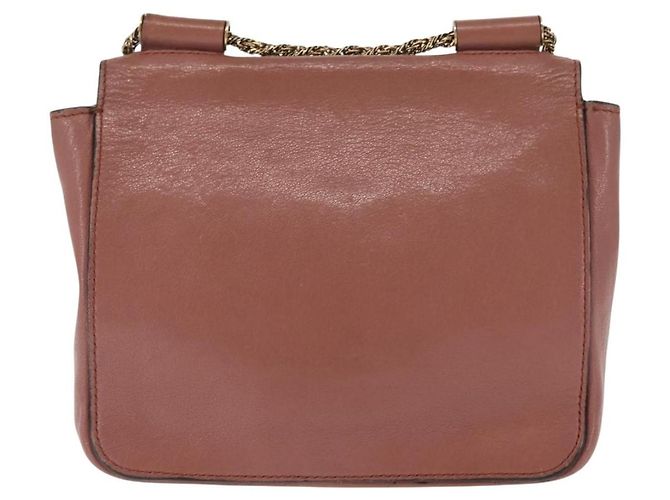 Chloé Kleine Chloe Elsie Chain Schultertasche aus Leder - Ansicht 2