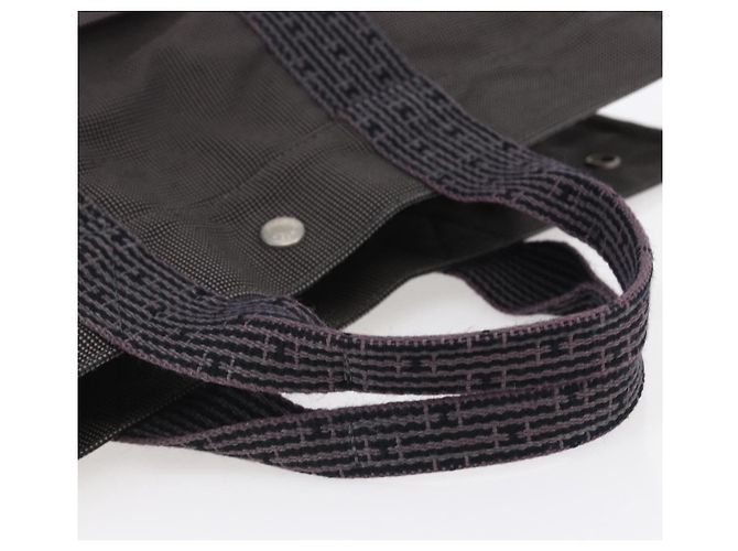 Borsa Fourre Tout in Tela MM Hermès Marrone - vista 6