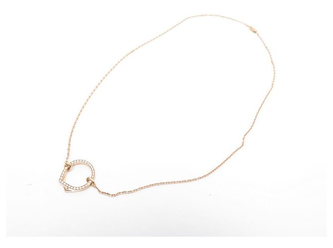 NUOVO COLLANA REPOSSI ANTIFER PENDENTE IN ORO ROSA 18K CON DIAMANTI D'oro - vista 2