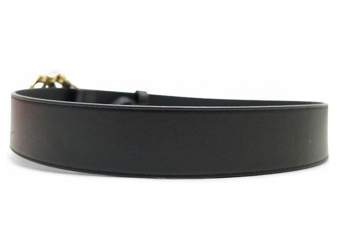 NEUER GUCCI GG MARMONT GÜRTEL 513183 T80 MIT STEINEN & STRASS SCHWARZ - Ansicht 3