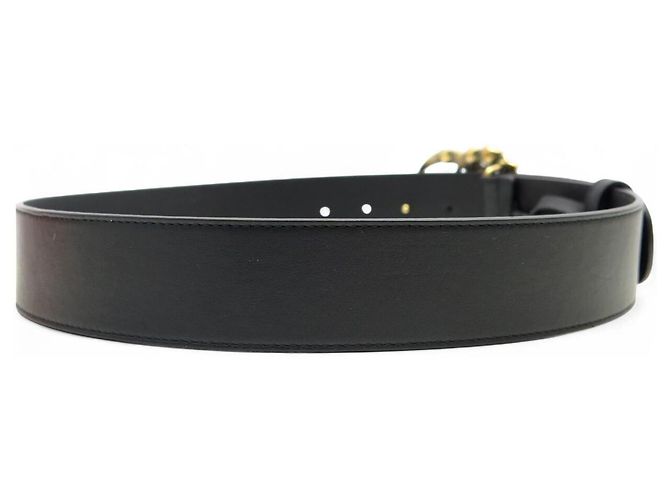 NEUER GUCCI GG MARMONT GÜRTEL 513183 T80 MIT STEINEN & STRASS SCHWARZ - Ansicht 4
