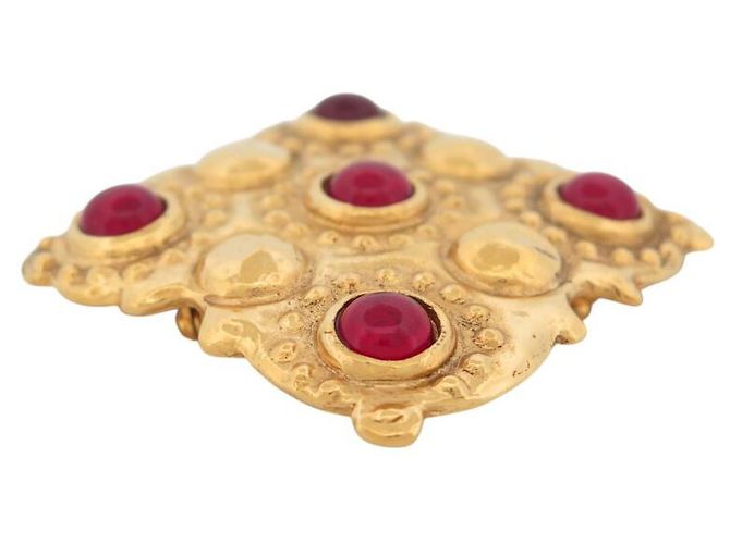 NEUE VINTAGE CHANEL GRIPOIX BROSCHE VICTOIRE DE CASTELLANE 1984 GOLD BROSCHE - Ansicht 3
