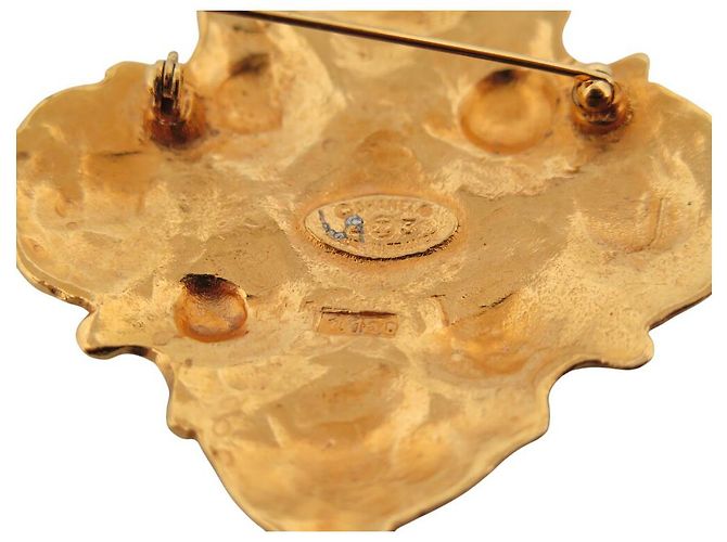 NEUE VINTAGE CHANEL GRIPOIX BROSCHE VICTOIRE DE CASTELLANE 1984 GOLD BROSCHE - Ansicht 6