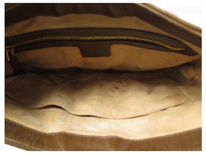 BORSA GUCCI JACKIE 1961 MM 636706 CANVAS GG SUPREME WEB PELLE Beige - vista 10