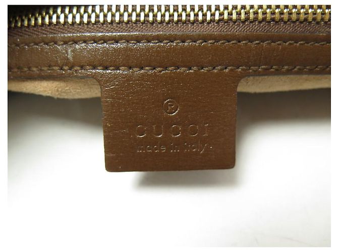 BORSA GUCCI JACKIE 1961 MM 636706 CANVAS GG SUPREME WEB PELLE Beige - vista 11