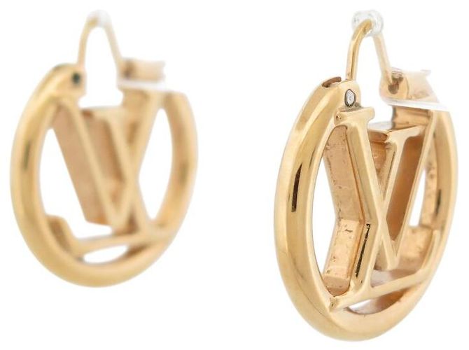ORECCHINI LOUIS VUITTON LOUISE PM M00396 ORECCHINO IN METALLO D'oro - vista 3