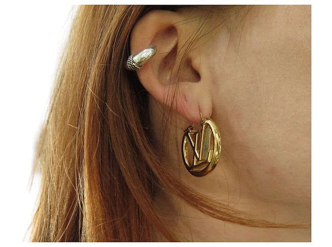 ORECCHINI LOUIS VUITTON LOUISE PM M00396 ORECCHINO IN METALLO D'oro - vista 8