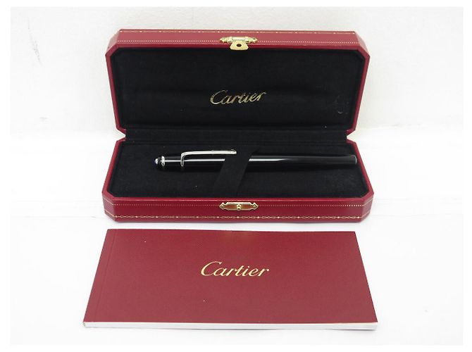 NEUER CARTIER DIABOLO ROLLERBALL-STIFT AUS SCHWARZEM HARZ - Ansicht 11