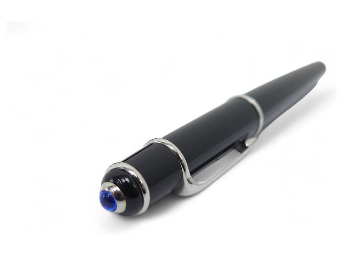 NEUER CARTIER DIABOLO ROLLERBALL-STIFT AUS SCHWARZEM HARZ - Ansicht 3