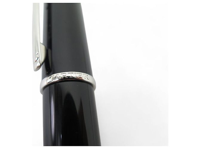 NEUER CARTIER DIABOLO ROLLERBALL-STIFT AUS SCHWARZEM HARZ - Ansicht 4