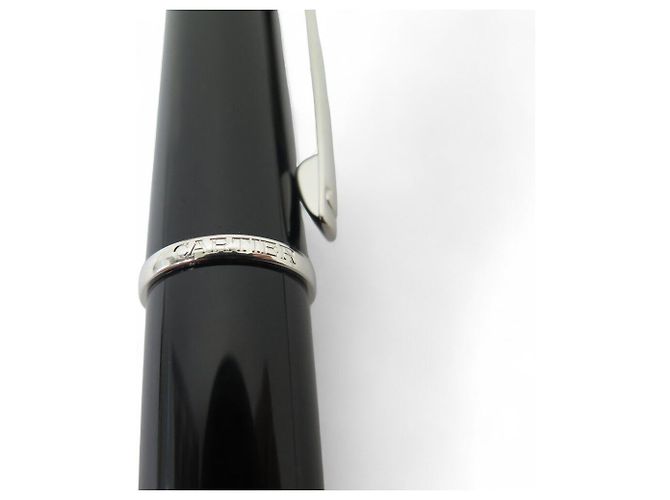 NEUER CARTIER DIABOLO ROLLERBALL-STIFT AUS SCHWARZEM HARZ - Ansicht 6