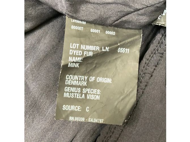Prada Wollbluse mit Seidenfutter und Nerzbesatz Mehrfarben - Ansicht 7