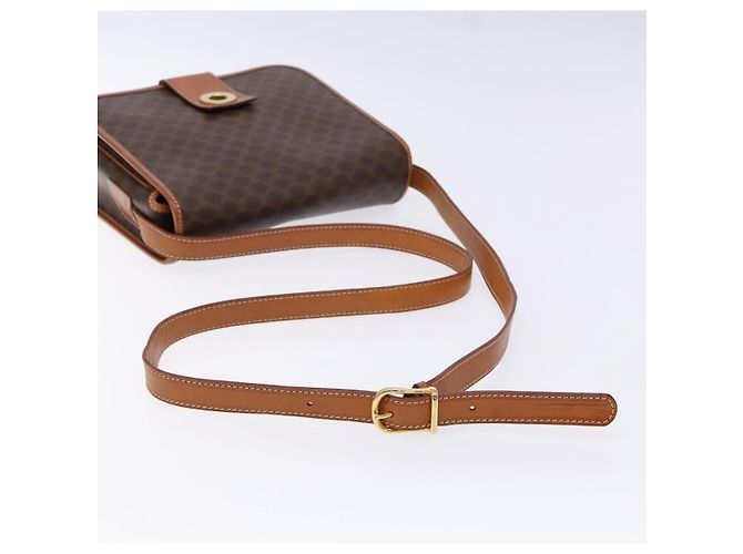 Céline Borsa a Spalla Celine Macadam in Pelle PVC Marrone - vista 7