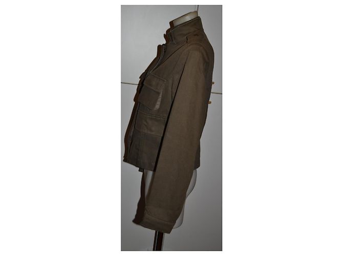 Chaqueta Sportmax de algodón caqui - vista 2