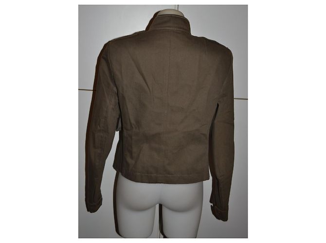 Chaqueta Sportmax de algodón caqui - vista 3